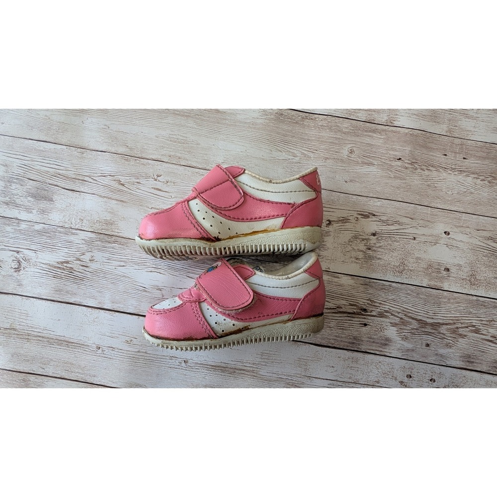 Vintage 1980s Smurf Pink toddler shoe size 3 - Picture 3 of 5